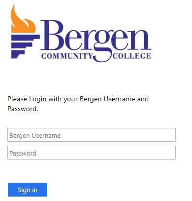 bergen community college email